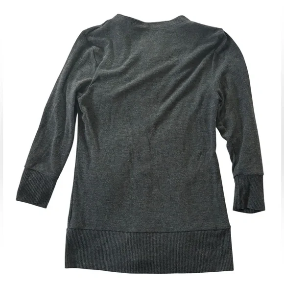 Zenana Charcoal Snappy Button-Up Cardigan - Picture 2 of 5